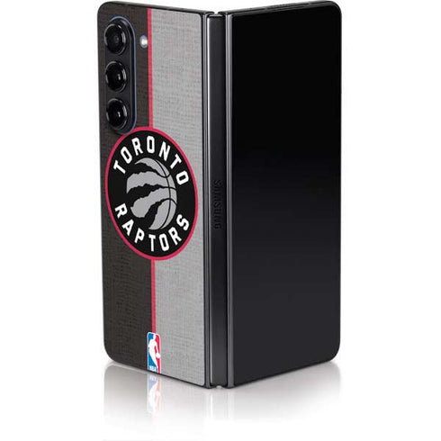 NBA Toronto Raptors Split Canvas Galaxy Z Fold5 5G Skin